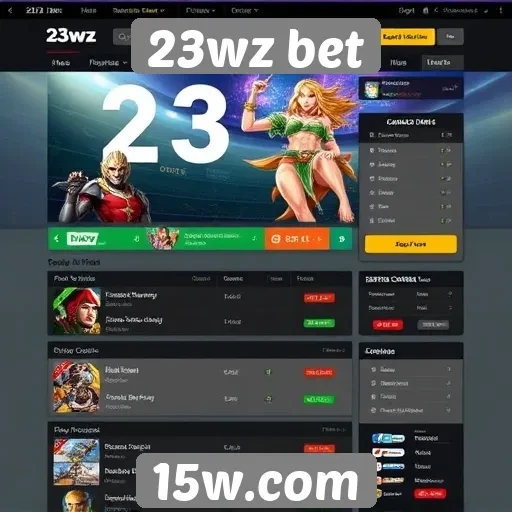 Interface do usuário do site 23wz bet é intuitiva